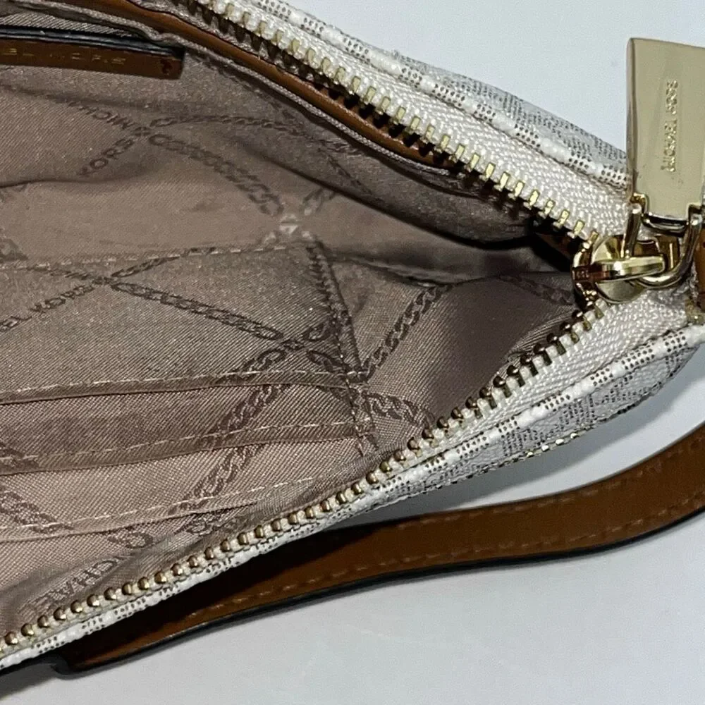 Michael Kors Women's Multicolor Jet Set Travel Monogram Logo Wristlet Handbag‎
